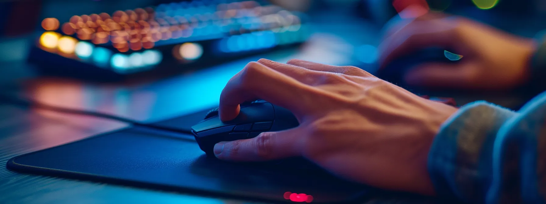 a person using a computer mouse to clear cache and cookies.