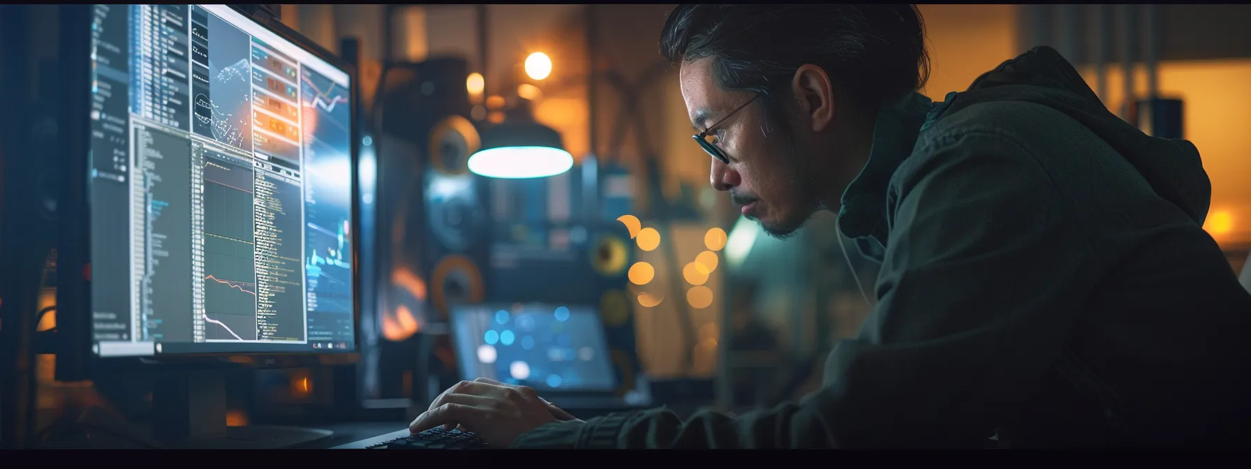 a person adjusting settings on a computer screen to strengthen digital privacy.