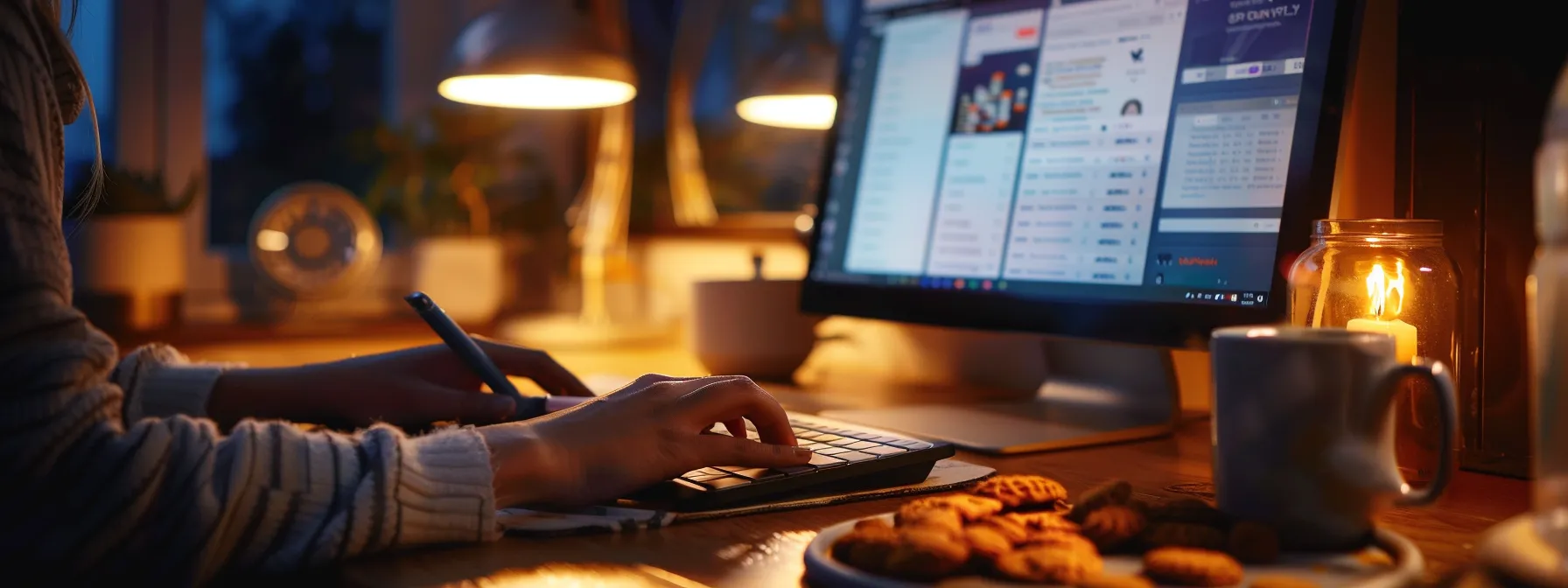 a person clearing their browser cache and cookies on a computer screen.