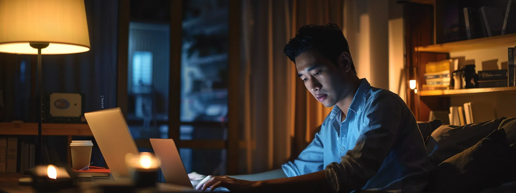 a person browsing the internet securely using webrtc leak shield.